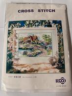 KOS Borduurpakket - Landschap met huis, Hobby en Vrije tijd, Borduren en Borduurmachines, Ophalen of Verzenden, Nieuw, Handborduren