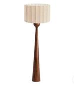 Japandi Felicia Vloerlamp. Mangohout&linnen. Skyler store, Ophalen, Zo goed als nieuw