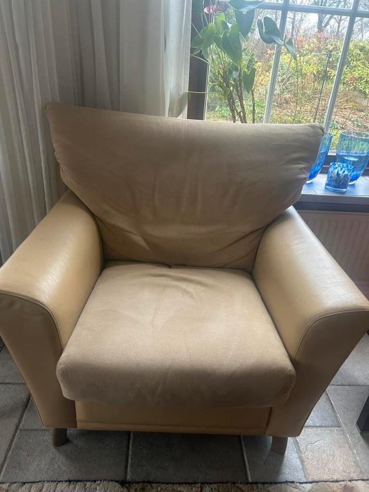 Leolux, Huis en Inrichting, Fauteuils, Zo goed als nieuw, Leer, 75 tot 100 cm, Ophalen