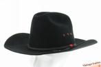 vintage Western hoed Stetson 4X Beaver zwart vilt 58 ZGAN, Hoed, Ophalen of Verzenden, Zo goed als nieuw, 58 of 59 cm (L, 7¼ of ⅜ inch)