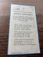 Bervoets Bertie 1947 Stein 1950 Nieuwdorp - 28295, Ophalen of Verzenden, Bidprentje