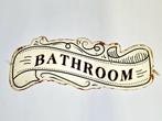 Metalen wandbord BATHROOM, Ophalen of Verzenden, Nieuw