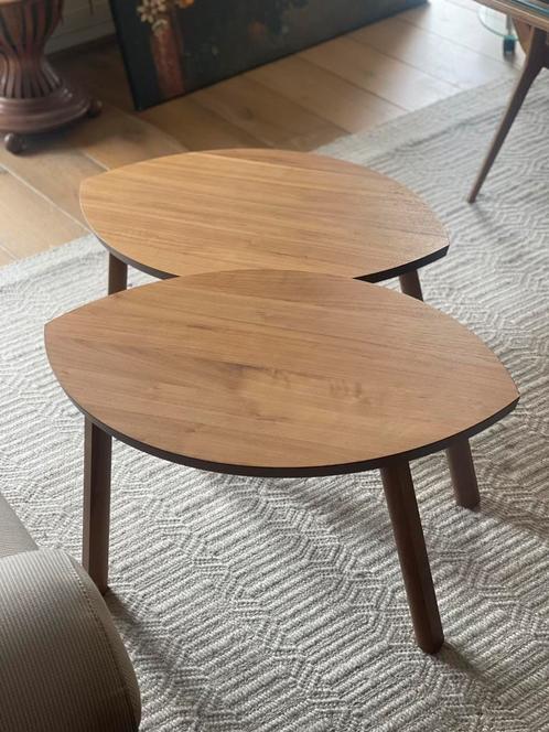 2 ikea stockholm japandi tafeltjes salontafel  bijzettafel, Huis en Inrichting, Tafels | Salontafels, Zo goed als nieuw, Minder dan 50 cm