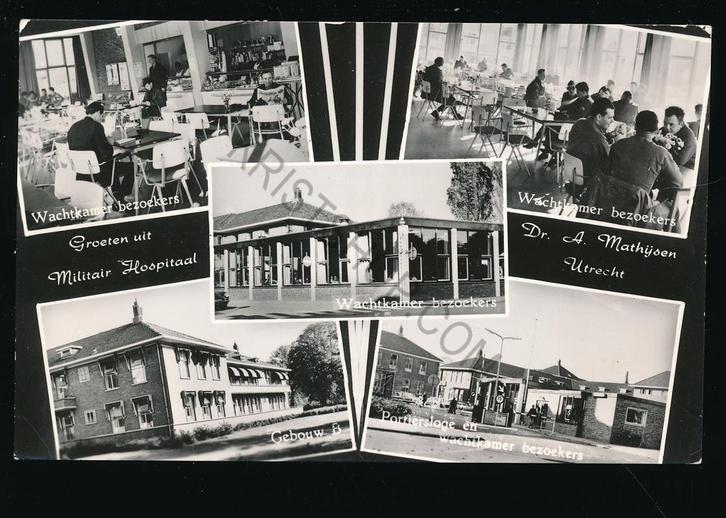 Utrecht - Militair Hospitaal - Dr. A. Mathijsen [003-4239, Verzamelen, Ansichtkaarten | Nederland, Gelopen, Utrecht, 1940 tot 1960