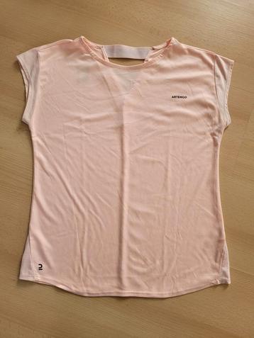 Artengo tennis sport shirtje t-shirt zalm roze 170 beschikbaar voor biedingen