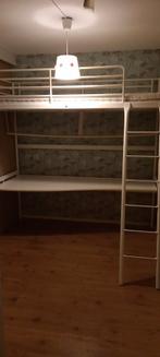 Hoogslaper Ikea Svarta met bureau en boekenplank en matras, Ophalen, Gebruikt, Eenpersoons, 200 cm