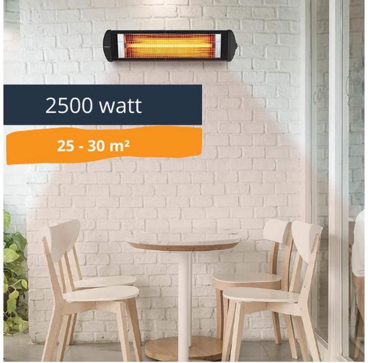 Teras Heater 2500W - Extra Korting!, Tuin en Terras, Terrasverwarmers, Nieuw, Elektrisch, Wand, Waterbestendig, Ophalen