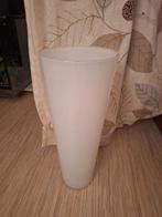 Witte Vaas - Stijlvol en Tijdloos, Ophalen, Wit, Minder dan 50 cm, Glas