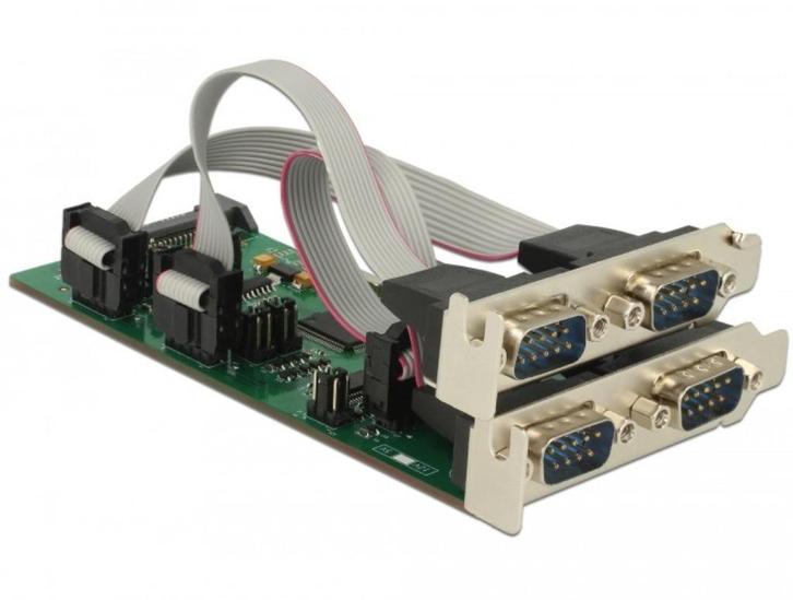 DeLOCK PCIe Card 3x RS-232 + 1x TTL 3.3V, Computers en Software, Netwerkkaarten, Gebruikt, Verzenden