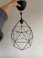 Zwarte draadstaal hanglamp, Ophalen of Verzenden, Zo goed als nieuw, Metaal, Minder dan 50 cm