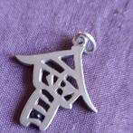 Zilveren Hanger met Chinees Karakter, Verzenden, Gebruikt, Zilver, Zilver