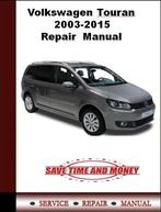 Volkswagen Touran 2003-2015 Workshop manual op DVD in PDF, Verzenden