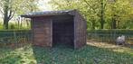 Stevige schuilstal 3x4m met voorwand in massief Douglas hout, Stalling, 2 of 3 paarden of pony's