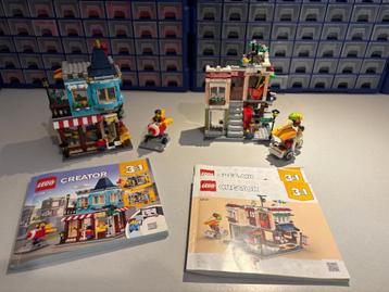 LEGO Creator sets 31105 (woonhuis en winkel) en 31131 (Noede beschikbaar voor biedingen
