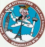 Sticker toerisme NLM cityhopper (1), Verzamelen, Verzenden, Zo goed als nieuw, Overige typen