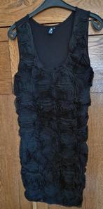 Eksept tuniek, zwart, Mt L, mooi bewerkt, stretch!, Maat 38/40 (M), Zwart, Ophalen of Verzenden, Zo goed als nieuw