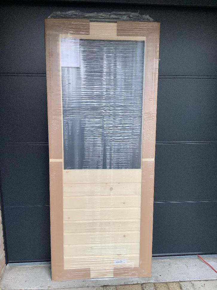 Vurenhouten schuurdeur CanDo NIEUW!, Doe-het-zelf en Verbouw, Deuren en Horren, Nieuw, Buitendeur, 200 tot 215 cm, 80 tot 100 cm