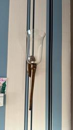 Te koop; 2 antieke wand lantaarns, Ophalen, Zo goed als nieuw, Glas
