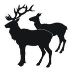 camper caravan sticker herten paar, Caravans en Kamperen, Camper-accessoires, The River House, Info@theriverhouse.nl, Nieuw, Ophalen of Verzenden