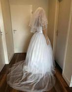 Trouwjurk maat 34/36, Kleding | Dames, Trouwkleding en Trouwaccessoires, Ophalen of Verzenden, Zo goed als nieuw, Wit, Trouwjurk