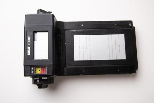 Sinar Vario ZOOM filmcassette mét Vario Mask en andere, Audio, Tv en Foto, Fotocamera's Analoog, Zo goed als nieuw, Ophalen of Verzenden
