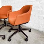 Vitra - Softshell Chair - bureaustoel - stof cognac, Bruin, Verzenden, Zo goed als nieuw, Eén