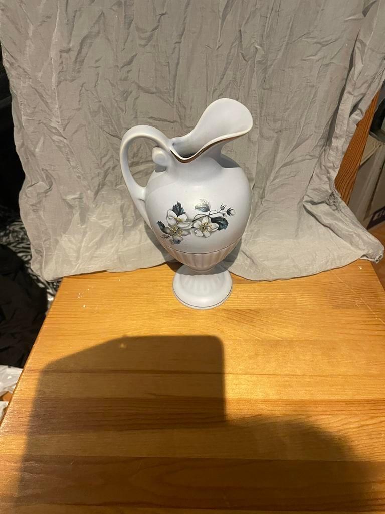 Flora Gouda keramiek vaas/kan, Ophalen of Verzenden