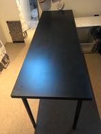 Werkblad 2.00x0.60m - Zwart/Bruin, Huis en Inrichting, Bureaus, Ophalen, Gebruikt, Bureau