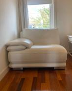 Natuzzi bank in wit Italiaanse leer., Huis en Inrichting, Ophalen, Gebruikt, Leer