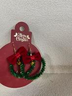 Kerst Oorbellen met Krans en Bel (1c), Overige materialen, Hangers, Nieuw, Ophalen of Verzenden