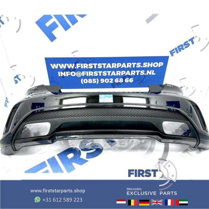W176 A45 AMG ACHTERBUMPER zwart wit grijs etc Mercedes A Kla, Auto-onderdelen, Carrosserie en Plaatwerk, Bumper, Mercedes-Benz