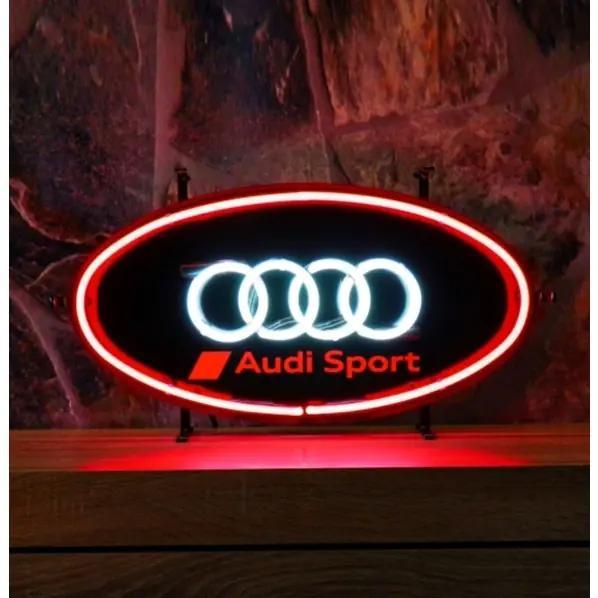 Audi Sport neon - nieuw - bij Bennies Fifties, Verzamelen, Merken en Reclamevoorwerpen, Nieuw, Lichtbak of (neon) lamp, Ophalen