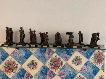 Te koop: gehele collectie bronzen beeldjes 15 st. beschikbaar voor biedingen