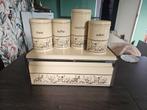 Vintage Brabantia Opbergboxen Set opberg accessoires blikken, Verzamelen, Blikken, Ophalen of Verzenden, Gebruikt, Overige, Overige merken