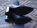 GRATIS VERZENDEN ZWARTE LEREN SENDRA LAARZEN MT 38, Verzenden, Zwart, Lage of Enkellaarzen, Nieuw