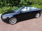 Volvo C70 2.4 I Kinetic Cabrio 2007 Zwart, Auto's, Volvo, Cabriolet, 4 stoelen, 1598 kg, Grijs