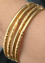 4 Marokkaanse gouden armbanden van 18 karaat, maat 6,5 cm, Ophalen of Verzenden