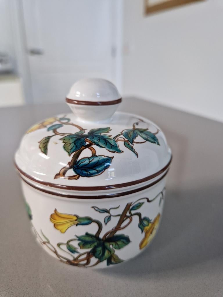 Suikerpot met deksel Villeroy en Boch Botanica, Overige typen, Ophalen of Verzenden, Zo goed als nieuw, Overige stijlen