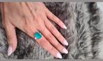 Turquoise steen ring 925 echte zilver Nieuw, Sieraden, Tassen en Uiterlijk, Ringen, Ophalen of Verzenden