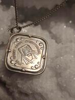 Bevrijdings stuiver zilver plus ketting, Overige voorstellingen, Ophalen of Verzenden, Zo goed als nieuw, Zilver