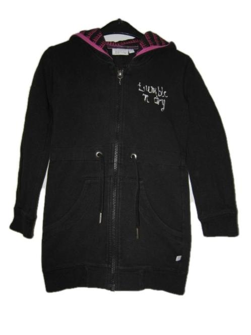 Super gaaf zwart TUMBLE 'N DRY hooded vest mt 6/116., Kinderen en Baby's, Kinderkleding | Maat 116, Zo goed als nieuw, Meisje