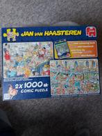 Jan van Haasteren 2x1000 Oud & Nieuw feestj/Kerstman Fabriek, Ophalen, 500 t/m 1500 stukjes, Zo goed als nieuw, Legpuzzel