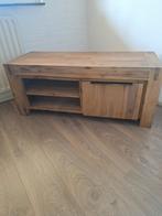 TV kast van mango hout, Huis en Inrichting, Kasten | Televisiemeubels, Ophalen, 100 tot 150 cm, Zo goed als nieuw, Minder dan 100 cm