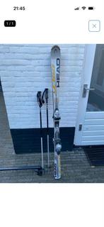 Head Ski's 163cm + Leki Stokken, Ophalen, 160 tot 180 cm, Gebruikt, Head