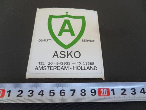 sticker amsterdam asko A quality service, Verzamelen, Stickers, Zo goed als nieuw, Bedrijf of Vereniging, Ophalen
