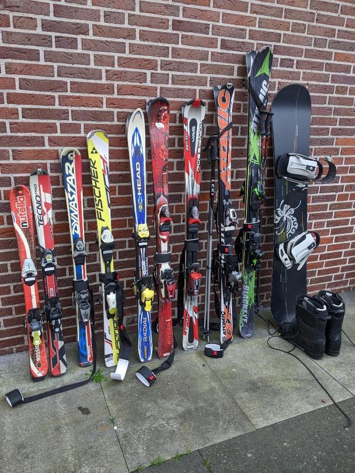 Ski's  100, 120, Sport en Fitness, Skiën en Langlaufen, Gebruikt, Ski's, Skiën, Overige merken, Carve, 100 tot 140 cm, Ophalen of Verzenden