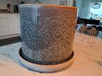 Bloempot, Tuin en Terras, Ophalen, Rond, Zo goed als nieuw, Aardewerk