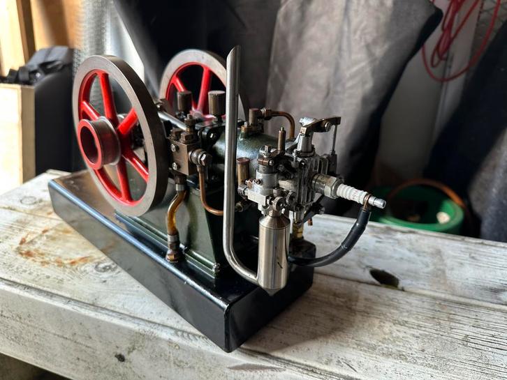 Stationaire motor (model) werkend. Lister Deutz Petter LHC, Doe-het-zelf en Verbouw, Motoren, Gebruikt, Benzinemotor, Minder dan 1400 rpm