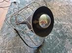Industriële kooilamp, Huis en Inrichting, Ophalen, Zo goed als nieuw, Metaal, Minder dan 50 cm