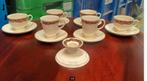 6 Wedgwood Christmas time kop en schotels  kaarsenstandaard, Ophalen